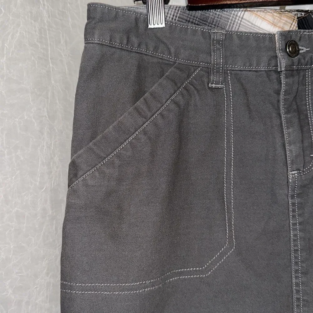 patagonia 6 Gray Mini Pencil Skirt 💯 Organic Cotton Plain Inner Details